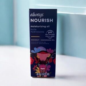 Always Nourish Moisturizing Oil Soft & Clean Feeling 30 mL NEW Intimate Skin